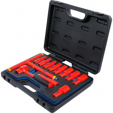 Įrankių ir galvučių rinkinys VDE 10 mm (3/8") , 7 - 22 mm 12 vnt. BGS-technic 4 Įrankių ir galvučių rinkinys VDE 10 mm (3/8") , 7 - 22 mm 12 vnt. BGS-technic 4