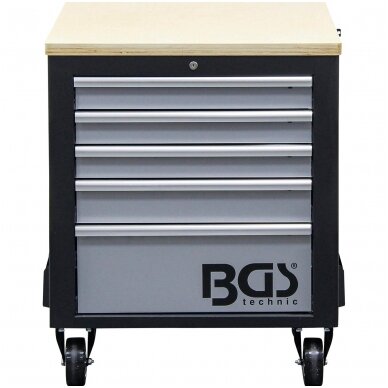 Įrankių vežimėlis 2x5 stalčiai + 1 spintelė (tuščia) BGS 6 Įrankių vežimėlis 2x5 stalčiai + 1 spintelė (tuščia) BGS 6