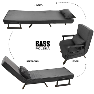 Išskleidžiamas fotelis–lova Bass Polska 2in1
