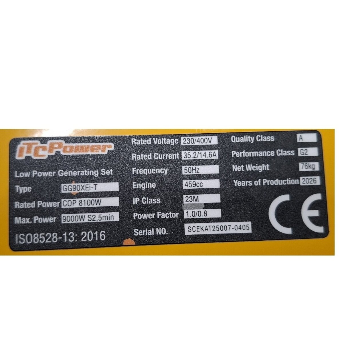 ITCPower GG90XEi-T trifazis inverterinis generatorius su el. starteriu ir ATS – 9,0 kW, 400/230V 5