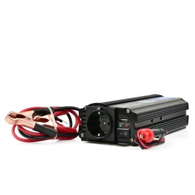 Įtampos keitiklis 12V/230V 500/1000W GEKO G17004