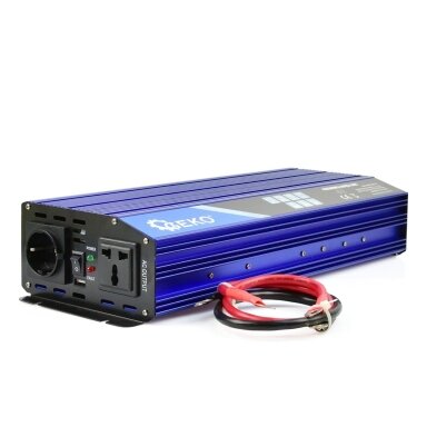 Įtampos keitiklis SINUS 12V/230V 2000/4000W GEKO G17016 Įtampos keitiklis SINUS 12V/230V 2000/4000W GEKO G17016