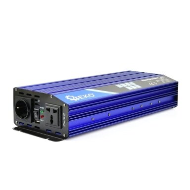 Įtampos keitiklis SINUS 12V/230V 2000/4000W GEKO G17016 Įtampos keitiklis SINUS 12V/230V 2000/4000W GEKO G17016