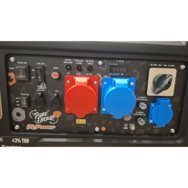 ITCPower GG90XEi-T trifazis inverterinis generatorius su el. starteriu ir ATS – 9,0 kW, 400/230V 4
