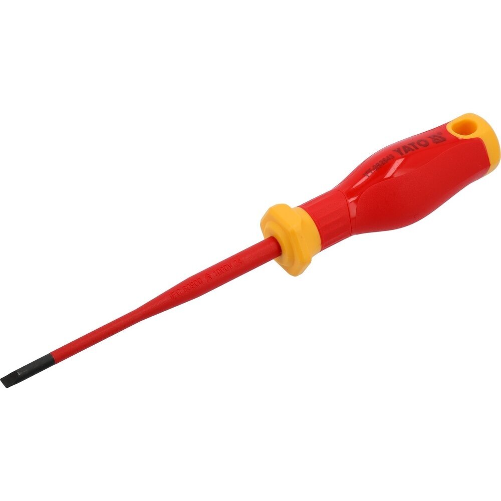 Izoliuotas atsuktuvas elektrikui | labai plonas | 1000V | 4,0X100 mm YATO 1 Izoliuotas atsuktuvas elektrikui | labai plonas | 1000V | 4,0X100 mm YATO 1