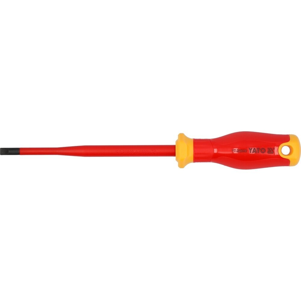 Izoliuotas atsuktuvas elektrikui | labai plonas | 1000V | 6,5X150 mm YATO Izoliuotas atsuktuvas elektrikui | labai plonas | 1000V | 6,5X150 mm YATO