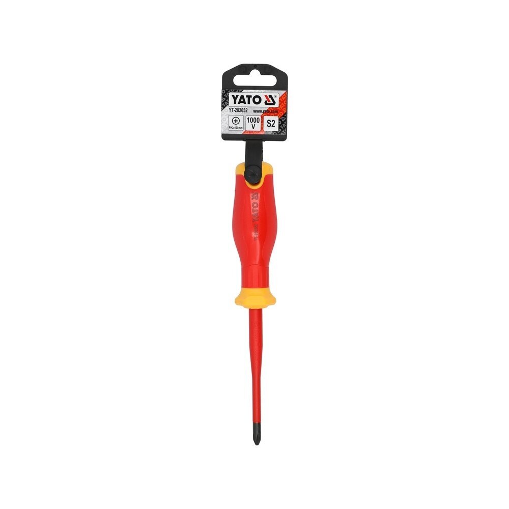 Izoliuotas atsuktuvas elektrikui | labai plonas | 1000V | PH2X100 mm YATO 2 Izoliuotas atsuktuvas elektrikui | labai plonas | 1000V | PH2X100 mm YATO 2