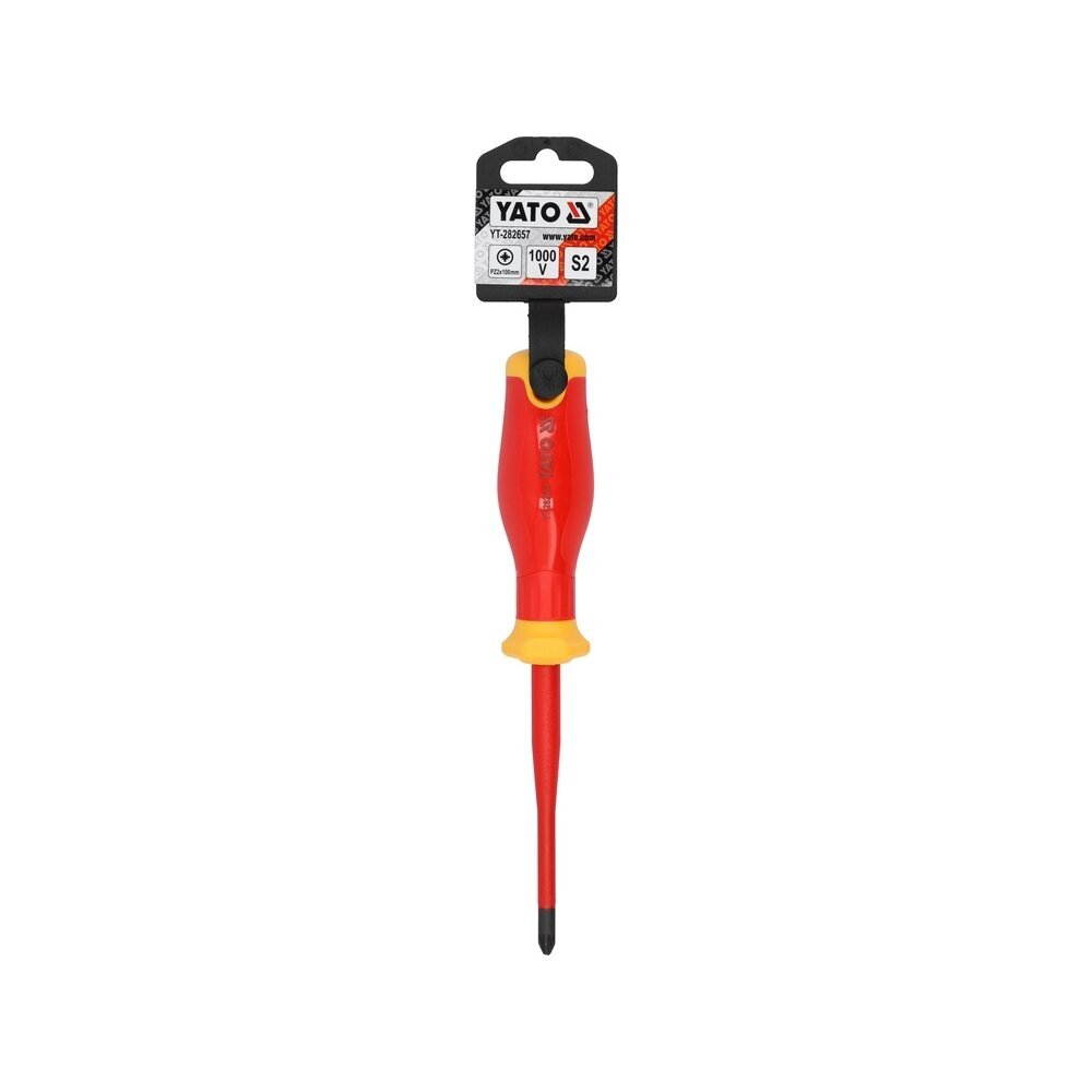 Izoliuotas atsuktuvas elektrikui | labai plonas | 1000V | PZ2X100 mm YATO 2 Izoliuotas atsuktuvas elektrikui | labai plonas | 1000V | PZ2X100 mm YATO 2