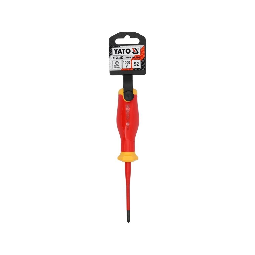Izoliuotas atsuktuvas elektrikui | labai plonas | 1000V | SL/PH1X80 mm YATO 2