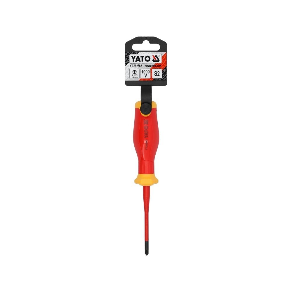 Izoliuotas atsuktuvas elektrikui | labai plonas | 1000V | SL/PZ1X80 mm YATO 2