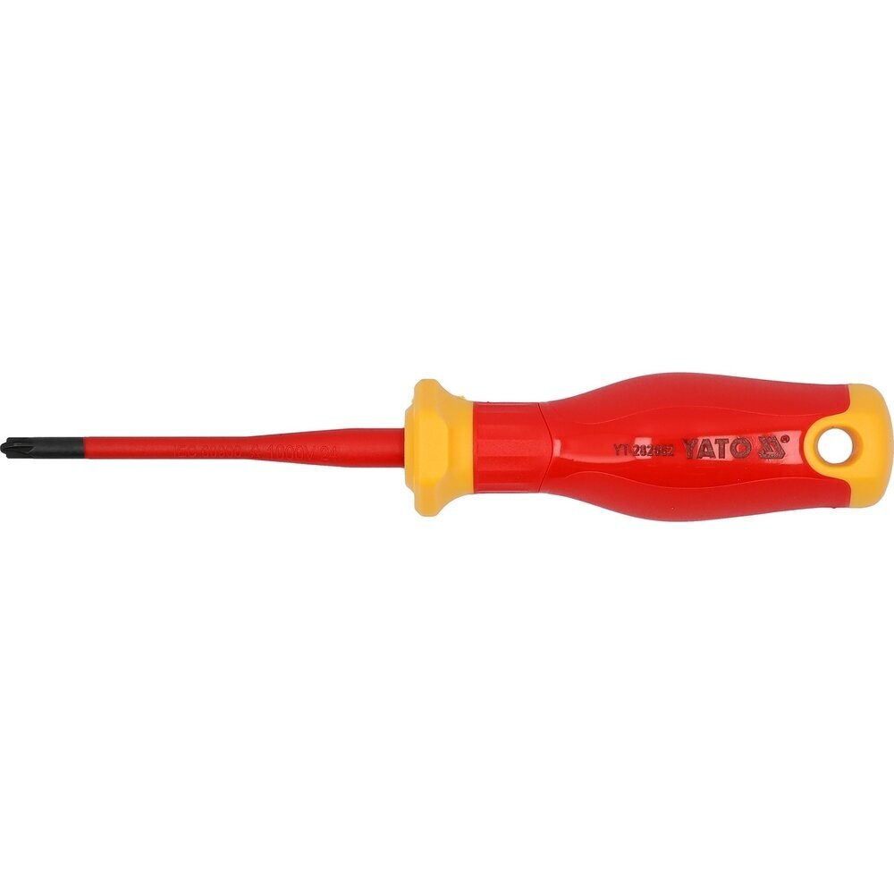 Izoliuotas atsuktuvas elektrikui | labai plonas | 1000V | SL/PZ1X80 mm YATO Izoliuotas atsuktuvas elektrikui | labai plonas | 1000V | SL/PZ1X80 mm YATO