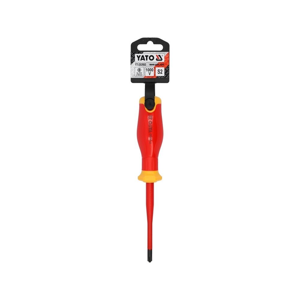 Izoliuotas atsuktuvas elektrikui | labai plonas | 1000V | SL/PZ2X100 mm YATO 2