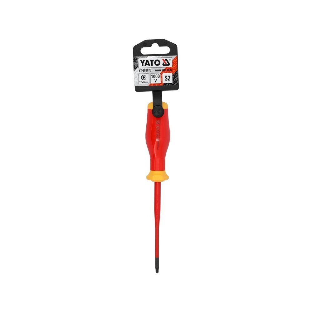 Izoliuotas atsuktuvas elektrikui | labai plonas | 1000V | T15X100 mm YATO 2 Izoliuotas atsuktuvas elektrikui | labai plonas | 1000V | T15X100 mm YATO 2