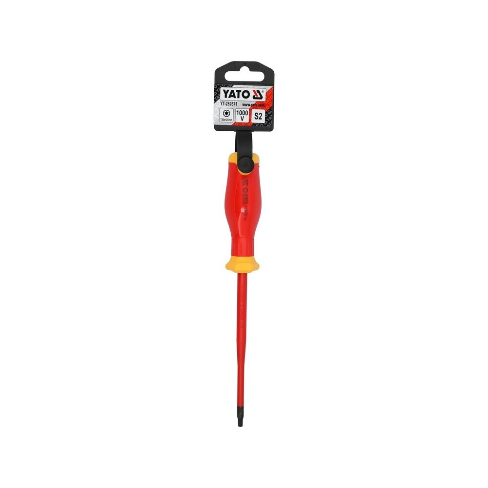 Izoliuotas atsuktuvas elektrikui | labai plonas | 1000V | T20X125 mm YATO 2 Izoliuotas atsuktuvas elektrikui | labai plonas | 1000V | T20X125 mm YATO 2