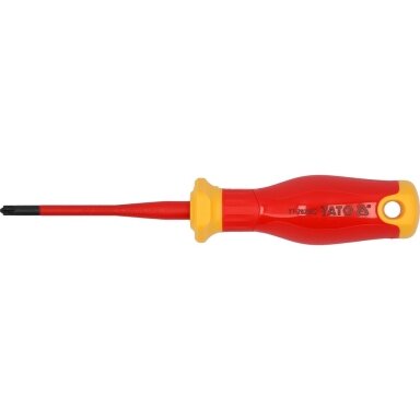 Izoliuotas atsuktuvas elektrikui | labai plonas | 1000V | SL/PZ1X80 mm YATO Izoliuotas atsuktuvas elektrikui | labai plonas | 1000V | SL/PZ1X80 mm YATO