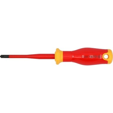 Izoliuotas atsuktuvas elektrikui | labai plonas | 1000V | SL/PZ2X100 mm YATO Izoliuotas atsuktuvas elektrikui | labai plonas | 1000V | SL/PZ2X100 mm YATO