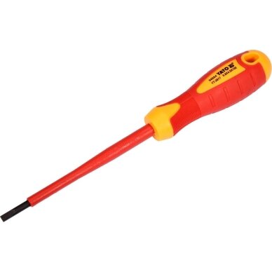Izoliuotas atsuktuvas elektrikui | 1000V | 4x100 mm YATO Izoliuotas atsuktuvas elektrikui | 1000V | 4x100 mm YATO