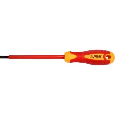 Izoliuotas atsuktuvas elektrikui | 1000V | 5,5x125 mm YATO Izoliuotas atsuktuvas elektrikui | 1000V | 5,5x125 mm YATO