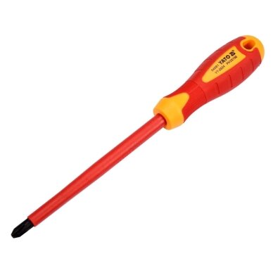 Izoliuotas atsuktuvas elektrikui | 1000V | PH3x150 mm YATO Izoliuotas atsuktuvas elektrikui | 1000V | PH3x150 mm YATO