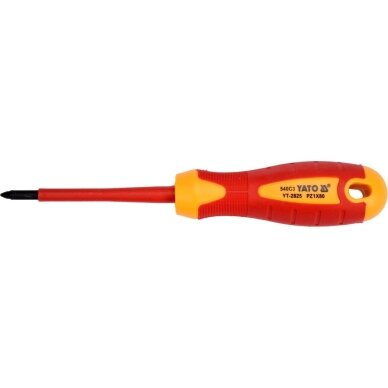 Izoliuotas atsuktuvas elektrikui | 1000V | PZ1x80 mm YATO 2 Izoliuotas atsuktuvas elektrikui | 1000V | PZ1x80 mm YATO 2