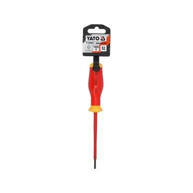 Izoliuotas atsuktuvas elektrikui | labai plonas | 1000V | 3,0X100 mm YATO 2 Izoliuotas atsuktuvas elektrikui | labai plonas | 1000V | 3,0X100 mm YATO 2