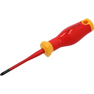 Izoliuotas atsuktuvas elektrikui | labai plonas | 1000V | PZ1X80 mm YATO 1 Izoliuotas atsuktuvas elektrikui | labai plonas | 1000V | PZ1X80 mm YATO 1
