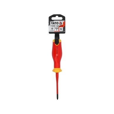 Izoliuotas atsuktuvas elektrikui | labai plonas | 1000V | PZ1X80 mm YATO 2 Izoliuotas atsuktuvas elektrikui | labai plonas | 1000V | PZ1X80 mm YATO 2