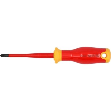 Izoliuotas atsuktuvas elektrikui | labai plonas | 1000V | SL/PH2X100 mm YATO Izoliuotas atsuktuvas elektrikui | labai plonas | 1000V | SL/PH2X100 mm YATO