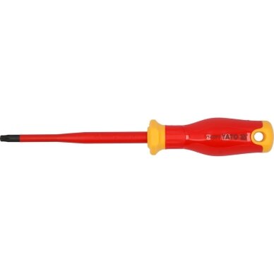 Izoliuotas atsuktuvas elektrikui | labai plonas | 1000V | T30X125 mm YATO Izoliuotas atsuktuvas elektrikui | labai plonas | 1000V | T30X125 mm YATO