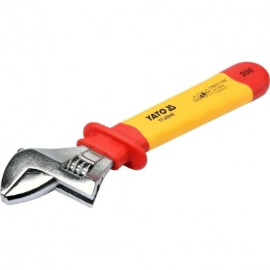 Izoliuotas reguliuojamas raktas 200mm, VDE Izoliuotas reguliuojamas raktas 200mm, VDE