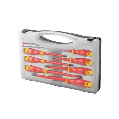 Izoliuoti atsuktuvai elektrikams 8vnt. 1000V 2 Izoliuoti atsuktuvai elektrikams 8vnt. 1000V 2
