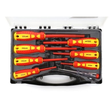 Izoliuoti atsuktuvai elektrikams 8vnt. – Kraftdele KD10906