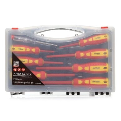 Izoliuoti atsuktuvai elektrikams 8vnt. – Kraftdele KD10906 2