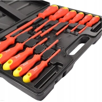 Izoliuotų atsuktuvų rinkinys elektrikui | 11 vnt. ESSEN TOOLS 3