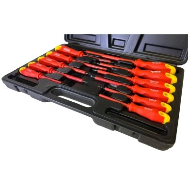 Izoliuotų atsuktuvų rinkinys elektrikui | 11 vnt. ESSEN TOOLS 4 Izoliuotų atsuktuvų rinkinys elektrikui | 11 vnt. ESSEN TOOLS 4