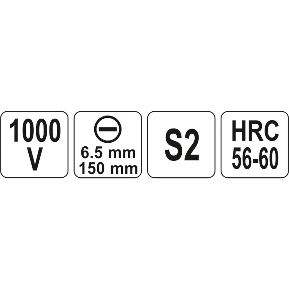 Izoliuotas atsuktuvas elektrikui 1000V 6,5x150 mm 2 Izoliuotas atsuktuvas elektrikui 1000V 6,5x150 mm 2