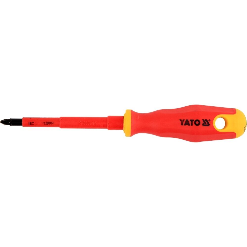 Izoliuotas atsuktuvas elektrikui | 1000V | PZ2x100 mm YATO 2 Izoliuotas atsuktuvas elektrikui | 1000V | PZ2x100 mm YATO 2