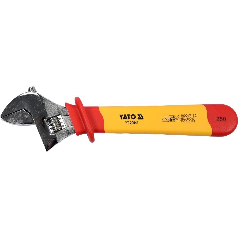 Izoliuotas reguliuojamas raktas 250mm, VDE 1 Izoliuotas reguliuojamas raktas 250mm, VDE 1
