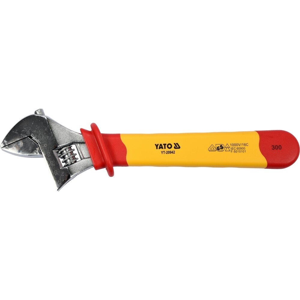 Izoliuotas reguliuojamas raktas 300mm, VDE 1 Izoliuotas reguliuojamas raktas 300mm, VDE 1