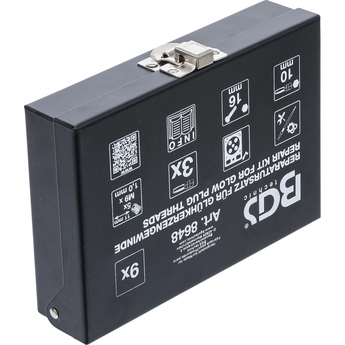 Kaitinimo žvakės sriegio taisymo komplektas M9 x 1.0 3 Kaitinimo žvakės sriegio taisymo komplektas M9 x 1.0 3