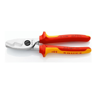 Kabelio kirpimo žirklės elektrikui VDE 200mm KNIPEX Kabelio kirpimo žirklės elektrikui VDE 200mm KNIPEX