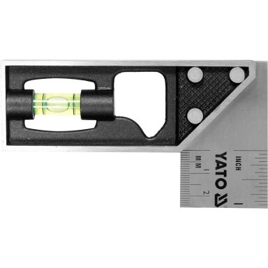 Kampainis su gulsčiuku | Nerūdijantis plienas | 150 mm YATO Kampainis su gulsčiuku | Nerūdijantis plienas | 150 mm YATO