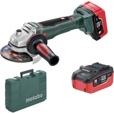 Kampinis šlifuoklis 18V, 2x4,0Ah Metabo W 18 LTX 125 Q Kampinis šlifuoklis 18V, 2x4,0Ah Metabo W 18 LTX 125 Q