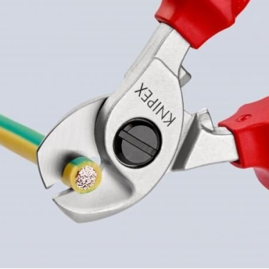 Kabelio kirpimo žirklės elektrikui VDE 165mm KNIPEX 2