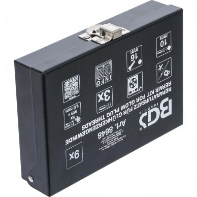 Kaitinimo žvakės sriegio taisymo komplektas M9 x 1.0 3
