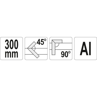 Kampainis aliuminis 300 mm 4