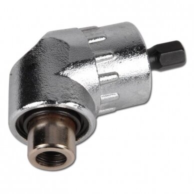 Kampinis antgalių laikiklis adapteris 6.3mm 1/4", Vidinis šešiakampis 6.3 mm (1/4") 1