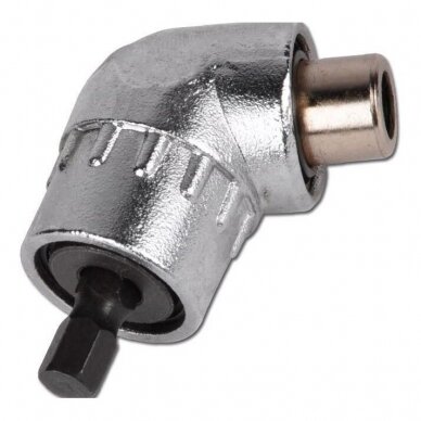 Kampinis antgalių laikiklis adapteris 6.3mm 1/4", Vidinis šešiakampis 6.3 mm (1/4") 3 Kampinis antgalių laikiklis adapteris 6.3mm 1/4", Vidinis šešiakampis 6.3 mm (1/4") 3
