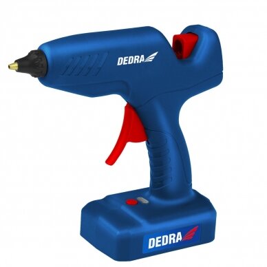 Karštų klijų pistoletas 11.2mm, 12V, Belaidis DEDRA DED7558 Karštų klijų pistoletas 11.2mm, 12V, Belaidis DEDRA DED7558
