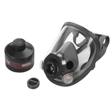 Kaukė viso veido, M su filtrais Kraftdele KD10031 3